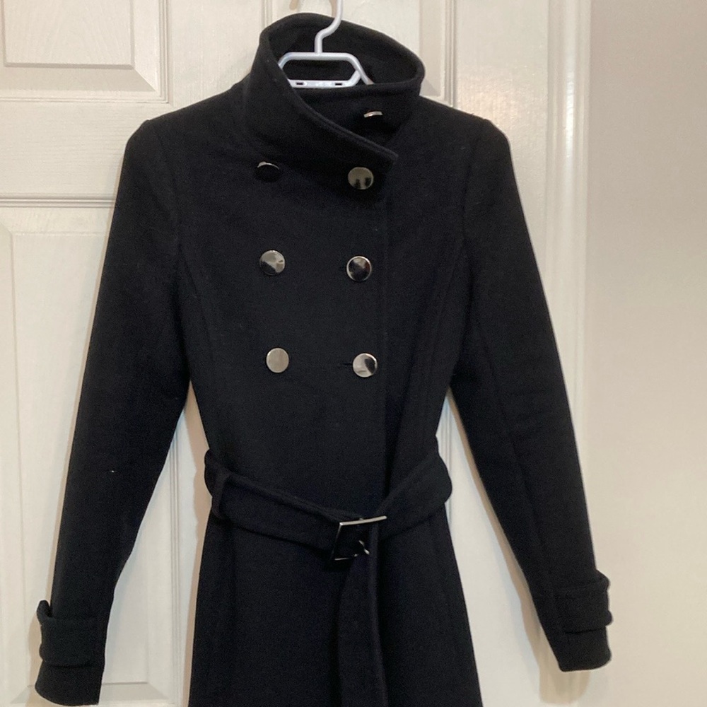 Aritzia Babaton Bromley Military Style Dress Wool Coat